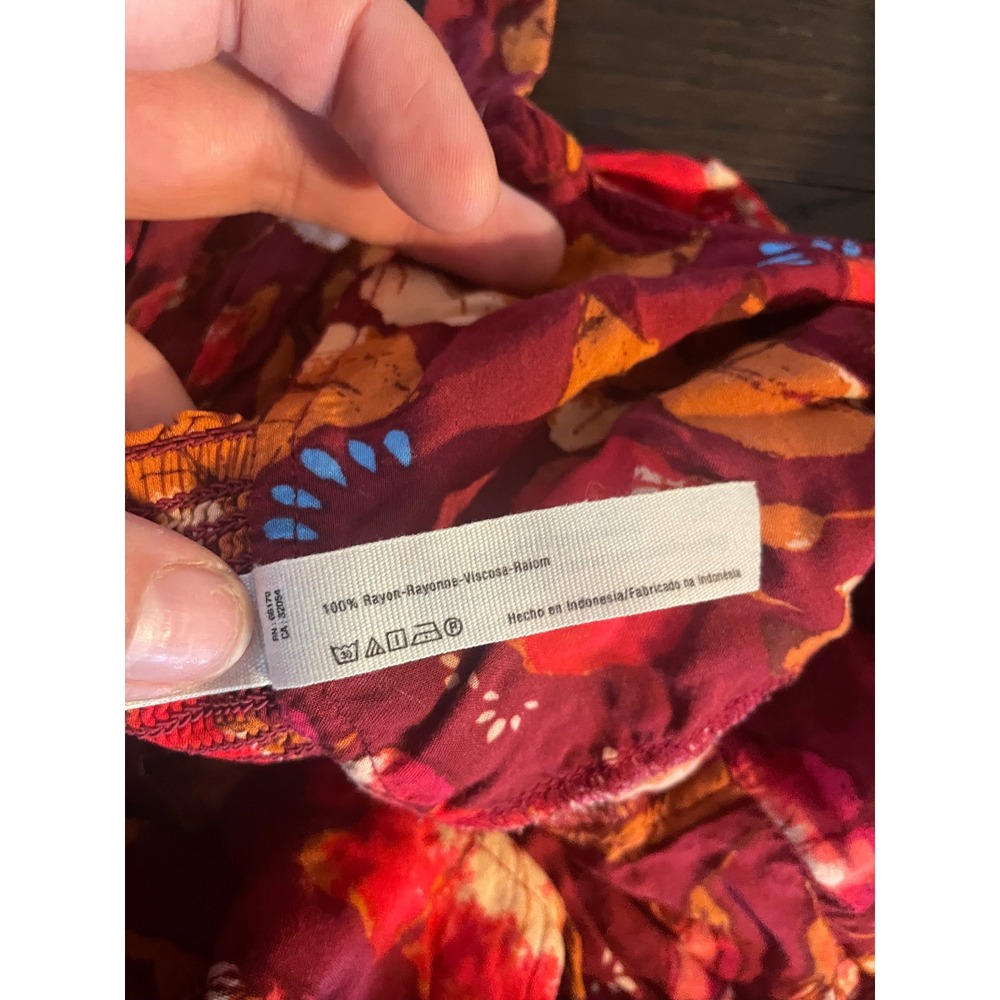 Intimately Free People Floral Mini Dress / Tunic Hibiscus Small - Picture 5 of 5
